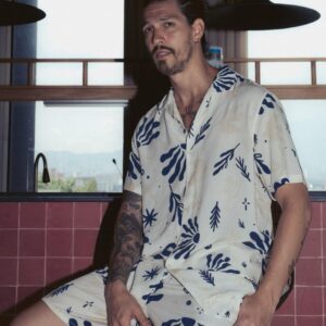 Blue Marine Abstract Shirt & Shorts